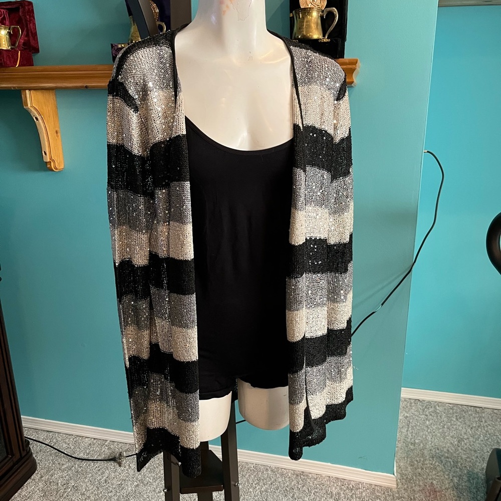 Sequins on sweater